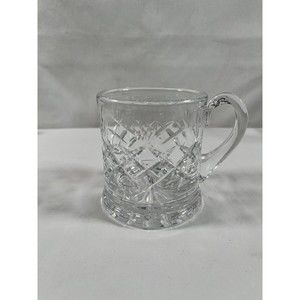 Vintage Royal Brierley Crystal Glass Beer Tankard Mug Heavy Good Condition #220
